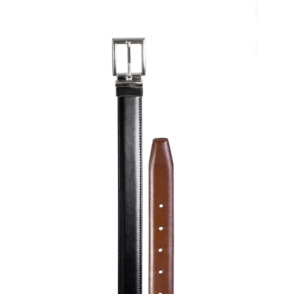 George Men's 34 Reversible Feather Edge Stitch Belt